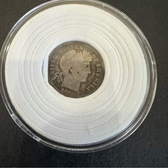 1897-S Barber Silver Dime – Vintage Coin - Picture 5 of 5